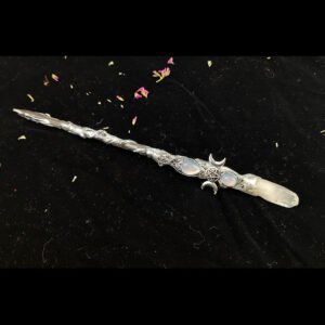 Pagan Witch Altar Adornment Wand For Wicca Fans Mysterious Quartz Power Magic Witch Wands Elf Cane