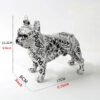 Nordic Painting Graffiti Bulldog Statue, Printed Resin Dog Handicraft Home Decoration Wine Cabinet Office Decoration Sculpture