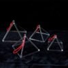 3-9inch Set Of Clear Quartz Crystal Singing Pyramid - Bells &Chimes