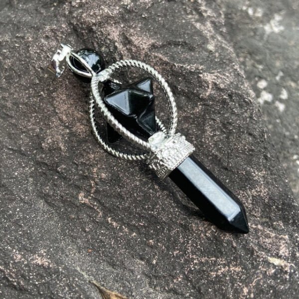 Pendant Stone Star | Amethyst Pendulum Necklace | Pendulum Crystal Necklace - Pendant