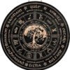 Wheel of the Year Wooden Wall Plaque - Witch Pagan Wiccan Sabbat Decor