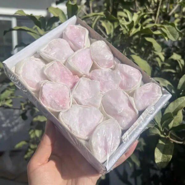 Natural minerals amethyst geodes box crystal cluster