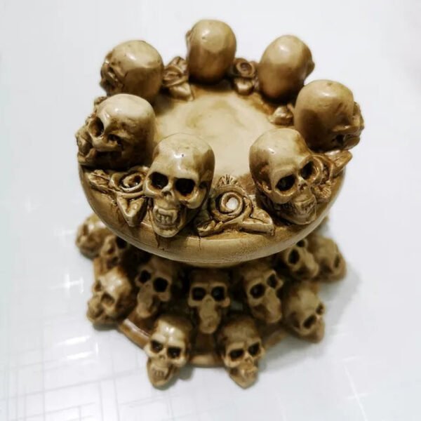 Resin Mini Skulls Ball Holder, Creative Display Base, Crystal Sphere, Stand Ornaments, Home Decor