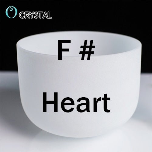 8inch Note Perfect Sound C/d/e/f/g/a/b Chakra Frosted Quartz Crystal Singing Bowl 8" Meditation - Bells & Chimes
