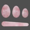 Natural Rose Quartz Yoni Egg Jade Eggs Women Kegel Exerciser Vaginal Muscles Tightening Ball Crystal Yoni Wand Kegel Eggs - Massage Ball