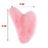 Natural Stone Jade Gouache Scraper Rose Quartz Facial Gua Sha Tools Neck Massager for Face Lifting Wrinkle Remover Beauty Health|Facial Care Tool|