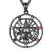 Tetragrammaton Necklace Wiccan Protection Amulet Pentacle Star Jewelry