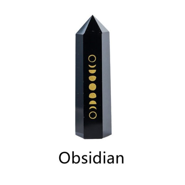 Quartz Gemstone Witch Crafts | Wand Carved Quartz Crystal | Natural Stones Witch Stone - Stones