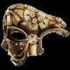 Steampunk Masquerade Ghost Cosplay Mask Mechanical Equipment Half Face Halloween costume Christmas party accessories Adult Gift