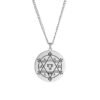 Dawapara Religious Solomon Necklace Magic Square Talisman Pendants Protection Wealth Amulet Stainless Steel Jewelry