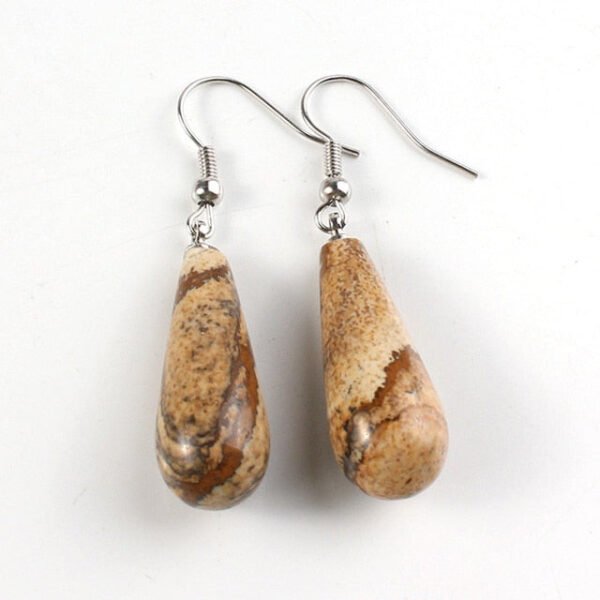 Earrings Natural Stones Crystals | Earrings Women Natural Stone - New Women Jewelry