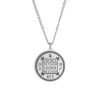 Dawapara Religious Solomon Necklace Magic Square Talisman Pendants Protection Wealth Amulet Stainless Steel Jewelry