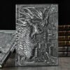 3D Three-dimensional Dragon A5 Notebook European Retro Thickened Pu Embossed Notepad Diary Business Gift Office Supplies