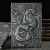 3D Three-dimensional Dragon A5 Notebook European Retro Thickened Pu Embossed Notepad Diary Business Gift Office Supplies