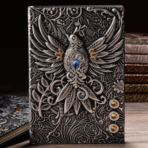 3D Three-dimensional Dragon A5 Notebook European Retro Thickened Pu Embossed Notepad Diary Business Gift Office Supplies