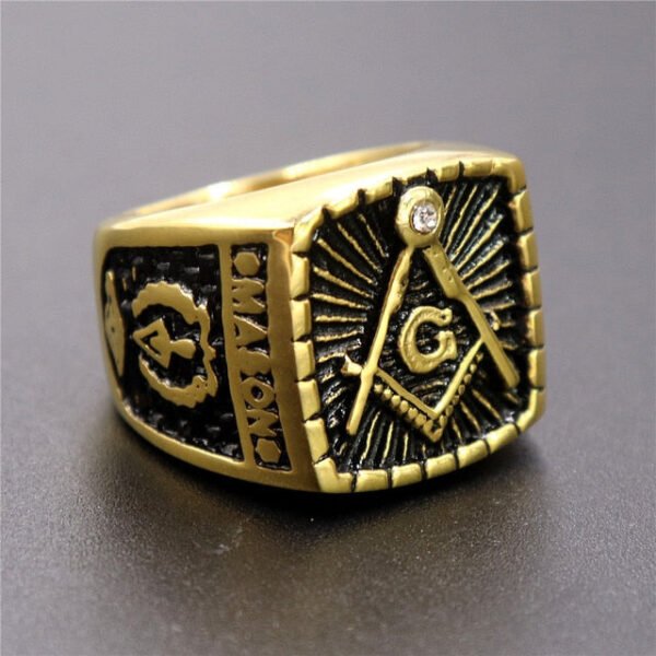 Stainless Steel Masonic Rings | Stainless Steel Finger Ring | Stainless Steel Jewelry - Rings