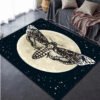 Death Moth Skull Head Area Rugs Non-slip Floor Mat Doormats Home Runner Rug Carpet For Bedroom - Rug