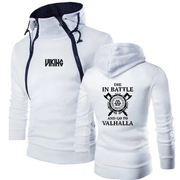 Mens Odin Viking Die In Battle And Go To Valhalla Leisure Pullover Hoodies Brand Hooded Sweatshirt Classic Customize Tops