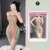 Sexy Lingerie Mesh Clothes Lace Colorful Fishnet Socks Hollow Bodysuit Porn Underwear Women Body Bodystockings Sissy Nightwear