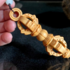 Wood Practice Instruments | Wood Spirit Pendant | Wood Key Backpack | Buddhist Vajra - Wood