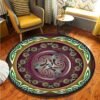 Celtic Viking Round Rug Floor Mat Tree of Life Round Carpet Yggdrasil Floor Mat Anti Slip Chair Mat for Children Kids Playmat| |