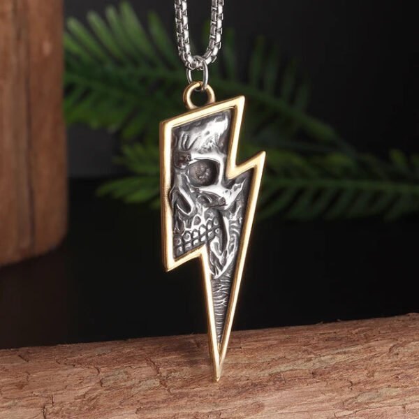 Vintage Gothic Hell Reaper Scythe Pendant Mystical Demon Necklace for Men Personality Punk Halloween Trend Jewelry