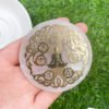 6CM Natural Crystal Selenite Slice Slab White Gypsum Chakra Flower of Life Charging Plate Yoga Meditation buy one and get one free