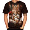 God of Odin 3D Digital Printing Shirt for Men's and Kid's 2022 Newest Unisex Custom All Over Print OEM and ODM Tops