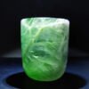 Unique Natural Crystal Tea Cup Green Fluorite Crystal Cups Carving Craft Real Stones For Healing Gift Home Decoration Fengshui