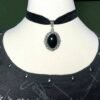 Gothic Vampire Cameo Pendant Choker Velvet Necklace For Women Fashion Pagan Witchcraft Jewelry Girls Gifts Creative Choker 2022 - Necklace