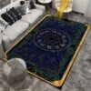Retro Tarot Mandala Felt Carpet Witchcraft Hippie Dorm Psychedelic Area Home Living Room Bedroom Decoration Carpet Non slip Mat| |