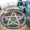 Celtic Viking Round Rug Floor Mat Tree of Life Round Carpet Yggdrasil Floor Mat Anti Slip Chair Mat for Children Kids Playmat| |