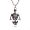 Vintage Gothic Hell Reaper Scythe Pendant Mystical Demon Necklace for Men Personality Punk Halloween Trend Jewelry