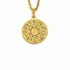 Silver Color 44 Solomon Pentacles Seal of Jupiter Mars Mercury Moon Saturn Sun Venus Talisman Pendant Stainless Steel Necklace
