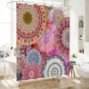 Shower Curtain - Print Polyester Fabric Waterproof Shower Curtain by iLiveX, Machine Washable, Hooks Included, Bathroom Decoration, 72"x72", Black White Sun Moon Stars Mysterious Wizard Tarot
