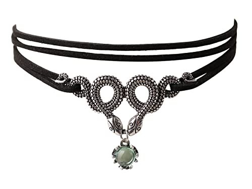 Sacina Gothic Snake Choker Necklace, Zinc Alloy Snake Pendant, Goth Choker, Goth Necklace, Goth Jewelry Gift for Women, Christmas Gift for Women