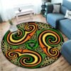 Celtic Viking Round Rug Floor Mat Tree of Life Round Carpet Yggdrasil Floor Mat Anti Slip Chair Mat for Children Kids Playmat| |