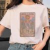 Women's Tarot Card Flower Funny Time Ladies Cartoon Fashion Short Sleeve Summer Printed T-shirt Women's T-shirt Top Pattern. - T-shirts
