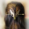 Unique Viking Black Oversized Crow Hair Clip Goth Punk Raven Wing Hairpin Jewelry