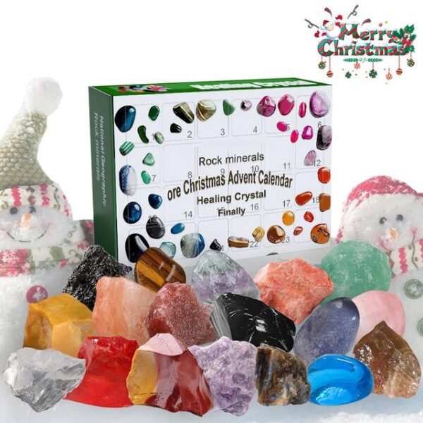 2023 Ore Christmas Advent Calendar Gems Ore Collection Toys Home Decor Rocks Minerals & Fossils Advent Calendar Toys For Kids - Advent Calendars