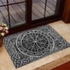 Viking God of War Viking Symbol Doormat Decor Welcome Mat Non slip Carpets