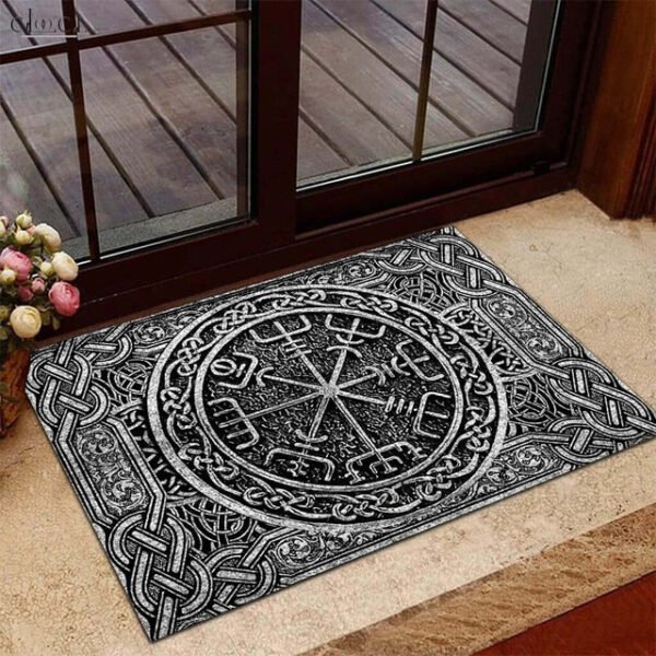 Viking God of War Viking Symbol Doormat Decor Welcome Mat Non slip Carpets