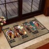 Viking God of War Viking Symbol Doormat Decor Welcome Mat Non slip Carpets