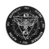 15cm Wood Black Round Witchcraft Altar Butterfly Board Meditation Cube Moon Phase Pendulum Game Magical Divination Planchette - Charms