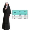 Nun Sister Habit Costume Father Priest Bishop Costume Christian Pastor Cosplay Halloween Carnival Religious Fancy Party Dress Up