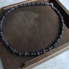Hematite Necklace Mens Beaded Necklace for Him Black Lava Stone Necklace Jewelry Gift For Boyfriend Black Necklace