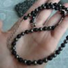 Hematite Necklace Mens Beaded Necklace for Him Black Lava Stone Necklace Jewelry Gift For Boyfriend Black Necklace