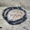Hematite Necklace Mens Beaded Necklace for Him Black Lava Stone Necklace Jewelry Gift For Boyfriend Black Necklace