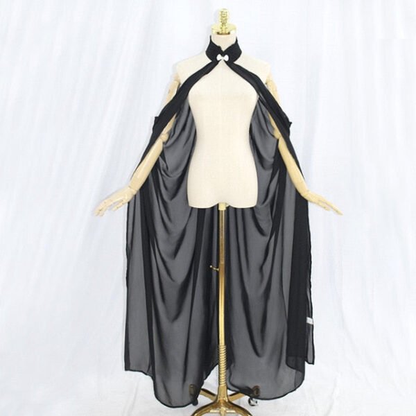 Women Medieval Fairy Shawl Cape Chiffon Gothic Wicca Robe Black Green Cosplay Victorian Dress Cloak Halloween Costume For Women - Cosplay Costumes