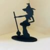 Wooden Witch Napkin Holder Halloween Witch Statue Napkin Holder Table Decor Organizer For Halloween Style Napkin Storage